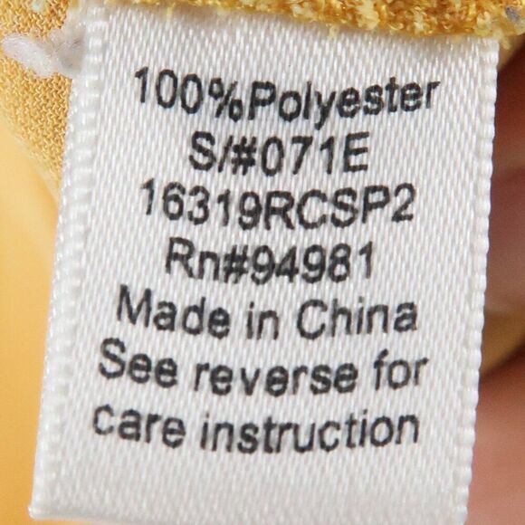 F21 YELLOW ORANGE SLEEVELESS ROUND NECK LAYER TOP SIZE SMALL - Picture 3 of 5